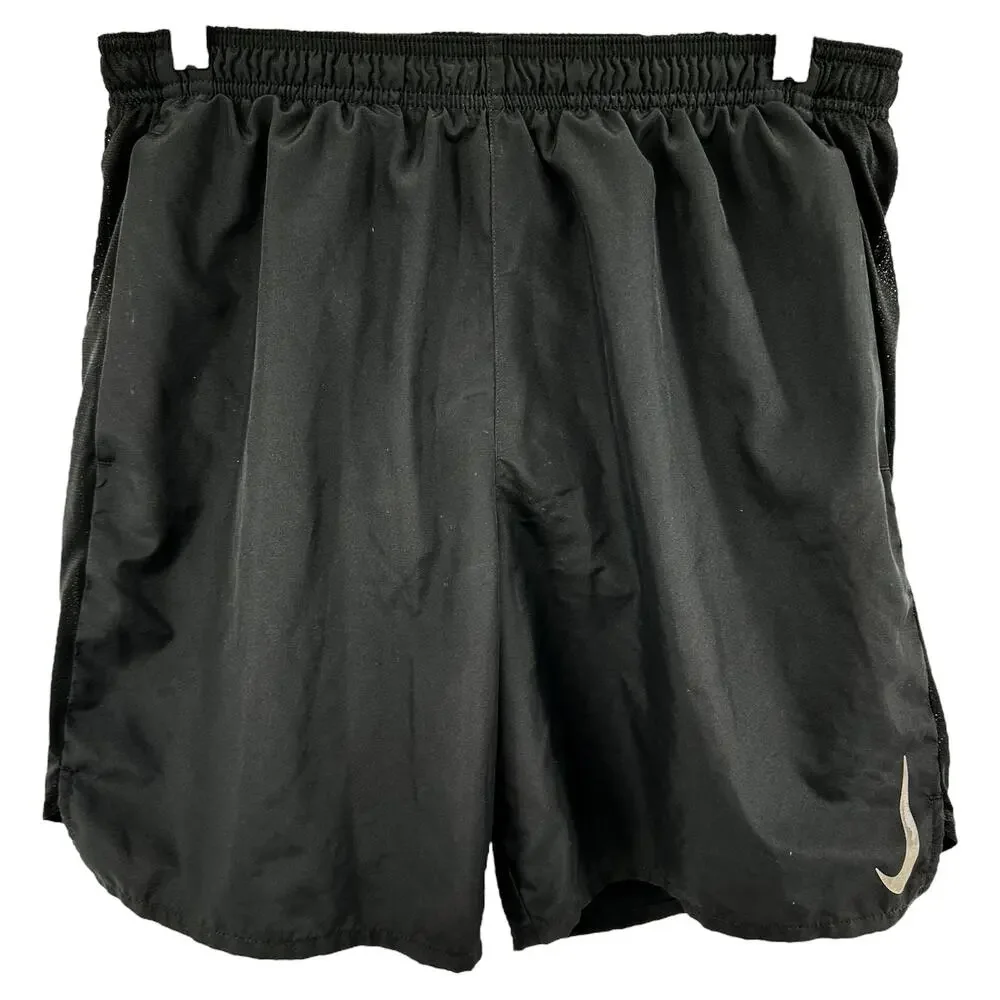 Nike Challenger Shorts Athletic Running Quick Dry Sweat Wicking Black Large
